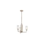 Lustre à 1 étage Kichler Kimrose 52410PN 3-lumières 60W nickel poli
