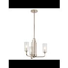 Lustre à 1 étage Kichler Kimrose 52410PN 3-lumières 60W nickel poli