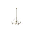 Lustre à 2 étages Kichler Kimrose 52412BNB 12-lumières 60W laiton naturel brossé