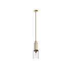 Mini suspendu Kichler Kimrose 52414BNB 1-lumière 60W laiton naturel brossé