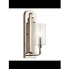 Applique murale Kichler Kimrose 52415PN 1-lumière 60W nickel poli