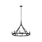 Chandelier Kichler Emmala 52421BK 10-lumières 600W Noir