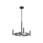 Kichler 52426BK 4-Lumières 240W Noir Lustre