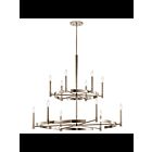 Lustre rond Kichler Tolani 52428PN 12-lumières 60W nickel poli