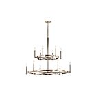 Lustre rond Kichler Tolani 52428PN 12-lumières 60W nickel poli