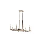 Lustre ovale Kichler Tolani 52429PN 8-lumières 60W nickel poli