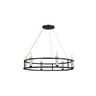 Chandelier Kichler Rosalind 52490BK 6-lumières 360W Noir