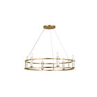 Lustre Kichler 52490BNB 6-lumières 360W Laiton naturel brossé