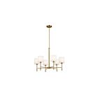 Lustre sur tige Kichler 52500BNB 6-Lumières 240W Laiton naturel brossé