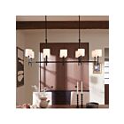 Lustre sur tige Kichler 52503BK 10-Lumières 400W Noir