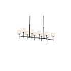 Lustre sur tige Kichler 52503BK 10-Lumières 400W Noir
