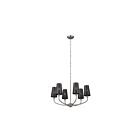 Lustre à 1 étage Kichler 52508CLP 6-Lumières 360W Étain classique
