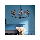 Lustre à 1 étage Kichler 52509BK 8-Lumières 480W Noir