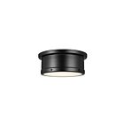 Plafonnier Kichler Serca 52540BK 2-lumières 120W Noir