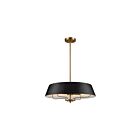 Suspendu Kichler 52543BK 4-Lumières 240W Noir