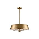 Plafonnier Kichler 52543BNB 4-lumières 240W Laiton naturel brossé