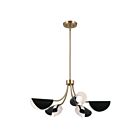 Lustre Kichler 52558CPZBK 5-lumières 300W Bronze champagne et noir