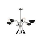 Lustre Kichler 52559SN 6-lumières 360W Nickel satiné