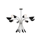 Lustre Kichler 52560SN 8-lumières 480W Nickel satiné