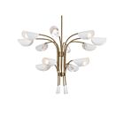 Lustre Kichler 52561CPZWH 12-lumières 720W Bronze champagne et blanc