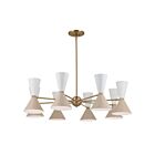 Lustre Kichler 52567CPZGRG 16-lumières 960W Bronze champagne et grège