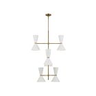 Lustre Kichler 52568CPZWH 12-lumières 720W Bronze champagne et blanc