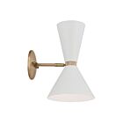 Kichler 52570CPZWH 2 lumières 60W Bronze Champagne Applique murale