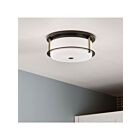 Kichler Brit 52595BKCPZ 2-Lumières Noir 120W Plafonnier