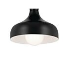 Plafonnier semi-encastré Kichler 52599BK 1-lumière 60W Noir