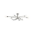 Kichler 52602PN 6-Lumières 60W Nickel poli Plafonnier semi encastré