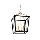 Kichler Delvin 52619CPZBK 4-Lumières Bronze champagne et noir 240W Suspendu en chaîne