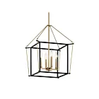 Kichler 52626CPZ Eisley 4-Lumières 240W Bronze champagne et noir Suspendu