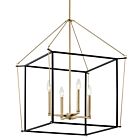 Kichler 52627CPZ Eisley 4-Lumières 240W Bronze Champagne et Noir Suspendu
