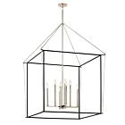 Kichler 52629PN Eisley 8-Lumières 480W Nickel poli et noir Suspendu