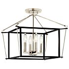 Kichler 52633PN 4-Lights Eisley 240W Plafonnier semi encastré 