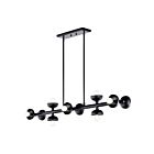 Kichler Palta 52645BK 10-Lumières Noir 600W Lustre sur tige