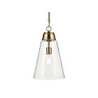 Kichler 52661CPZCLR Marsailli 1-Lumière 75W Bronze champagne Suspendu