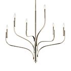 Kichler 52673PN Livadia 6-Lumières 360W Nickel poli Lustre