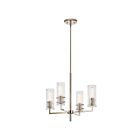 Kichler 52678PN 4-Lumières 240W Nickel poli Lustre