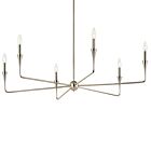 Kichler 52690PN Alvaro 6-Lumières 360W Nickel poli Lustre