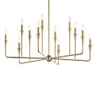 Kichler 52692CPZ Alvaro 12-Lumières 720W Bronze Champagne Lustre