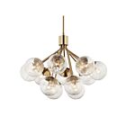 Kichler 52701CPZ Silvarious 12-Lumières 40W Bronze champagne Lustre