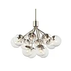 Kichler 52701PNCLR Silvarious 12-Lumières 720W Nickel poli Lustre