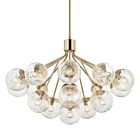Kichler 52702CPZ Silvarious 16-Lumières 960W Bronze Champagne Lustre