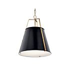Kichler 52711BK Etcher 2-Lumières 75W Noir Suspendu