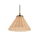 Kichler 52728CPZ Bekah 1-Lumière 13W Bronze champagne Suspendu
