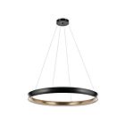 Kichler 52748BKLED Larousse 1-Lumière 105W Noir LED Suspendu