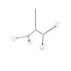 Kichler 52762PN Cassius 4-Lumières 5W Nickel poli Lustre