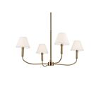 Kichler 52766CPZ Eadie 4-Lumières 25W Bronze champagne Lustre