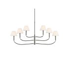 Kichler 52767PN Eadie 6-Lumières 25W Nickel poli Lustre